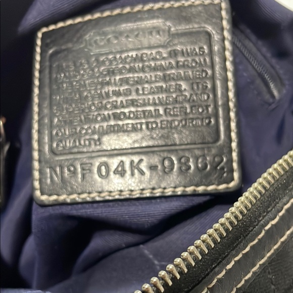 Coach Black Shoulder Bag with Silver Hardware EUC Vintage - Picture 8 of 12